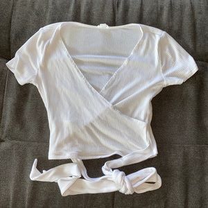 Womens size XS white crop top